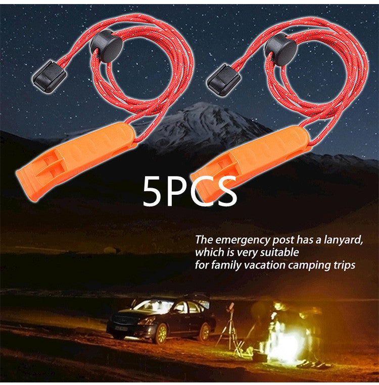 Outdoor Camping Hiking Adventure Survival Rescue Treble Whistle