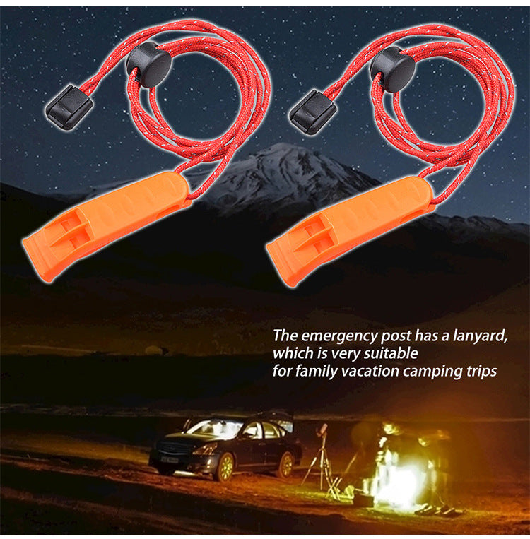Outdoor Camping Hiking Adventure Survival Rescue Treble Whistle