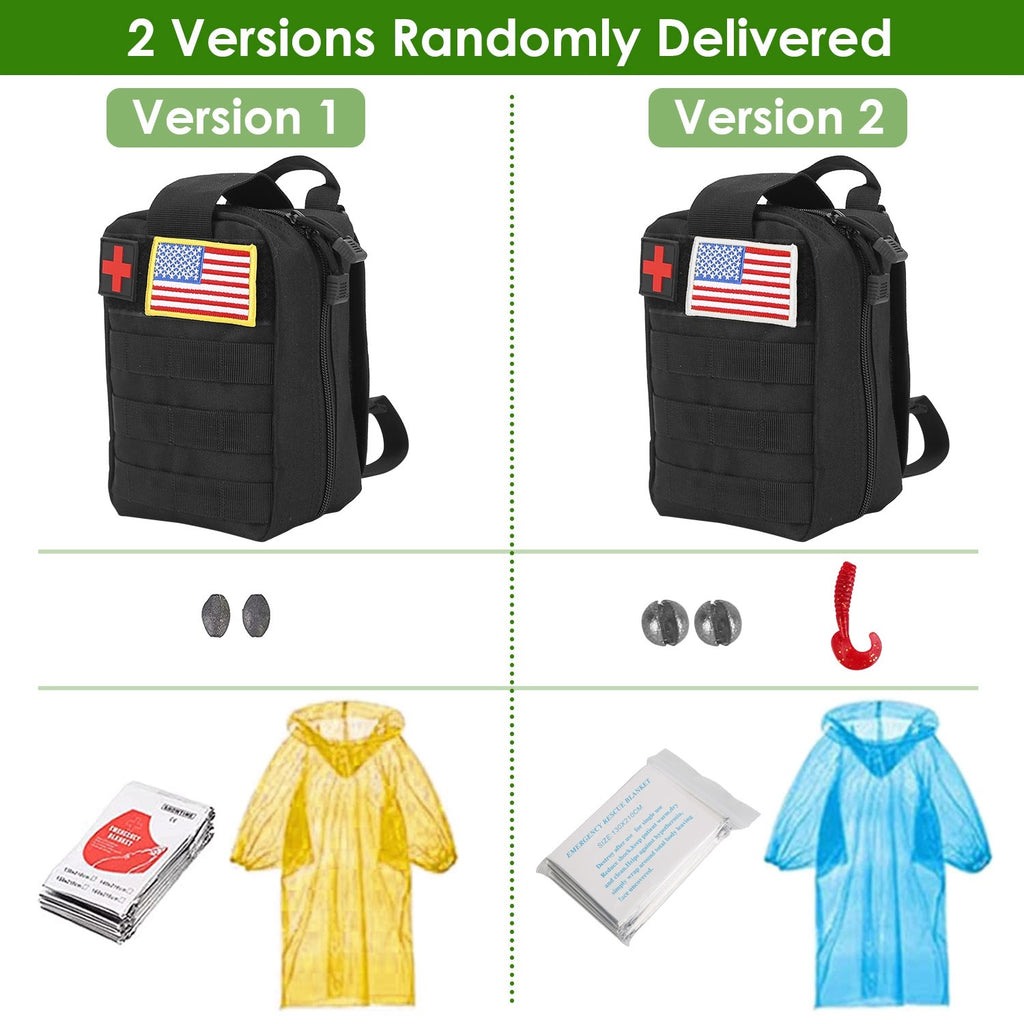 47Pcs Emergency Survival Kit Survival EDC Gear Equipment Tool First Aid Supplies Kit