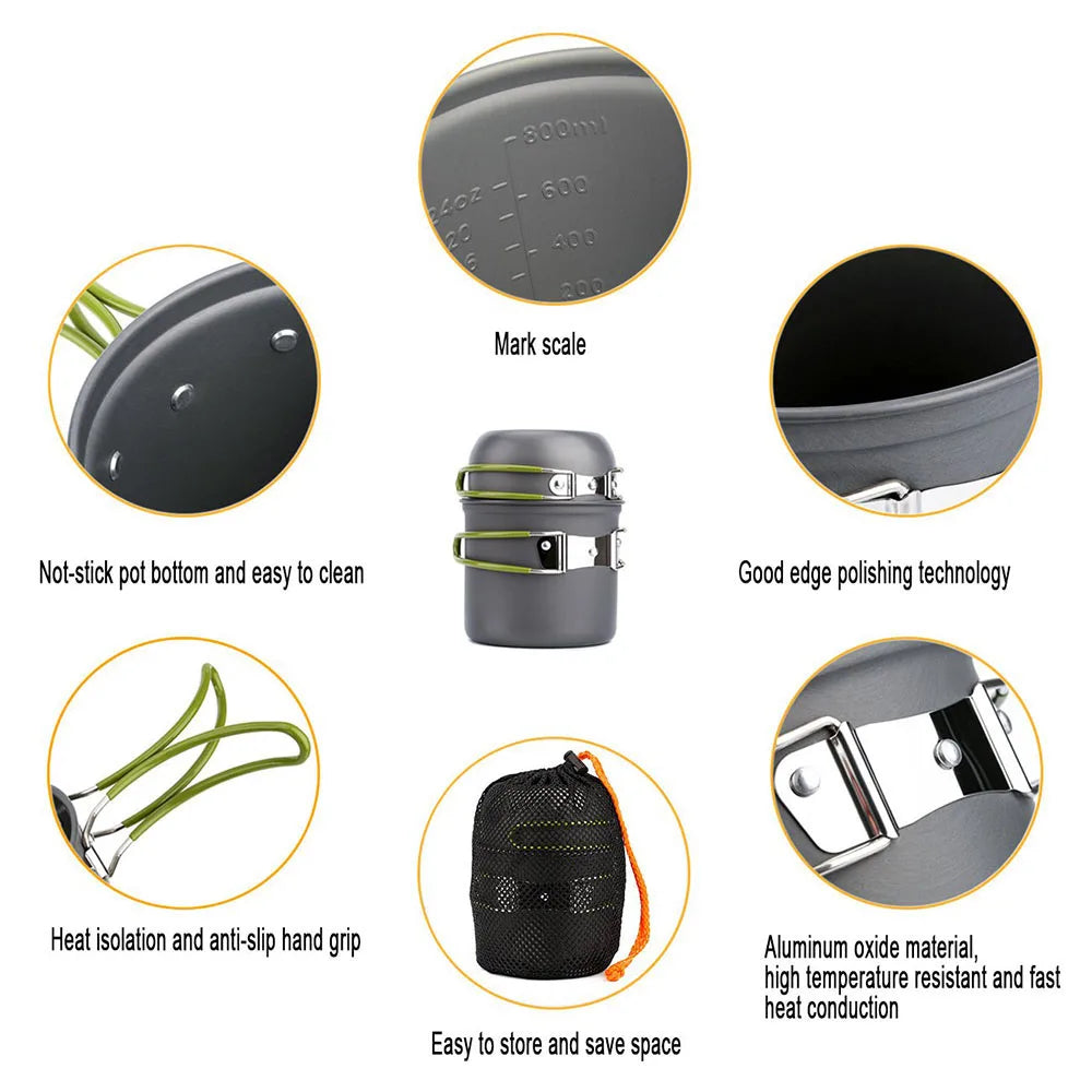 Aluminum Camping Cookware – Pot & Set Options