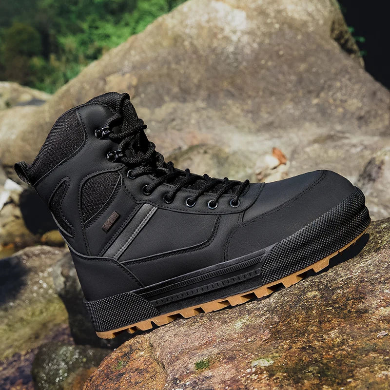 Herren Outdoor Wanderstiefel Taktische Militärstiefel Wasserdichte Arbeitsschutzschuhe Jagdstiefel Knöchelhohe Wüstenstiefel Sportschuhe Kletterschuhe