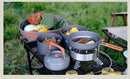 Outdoor Camping Cooker Pot Set Camping Meal Cooking Hot Pot Portable Equipment Kettle Single Pot