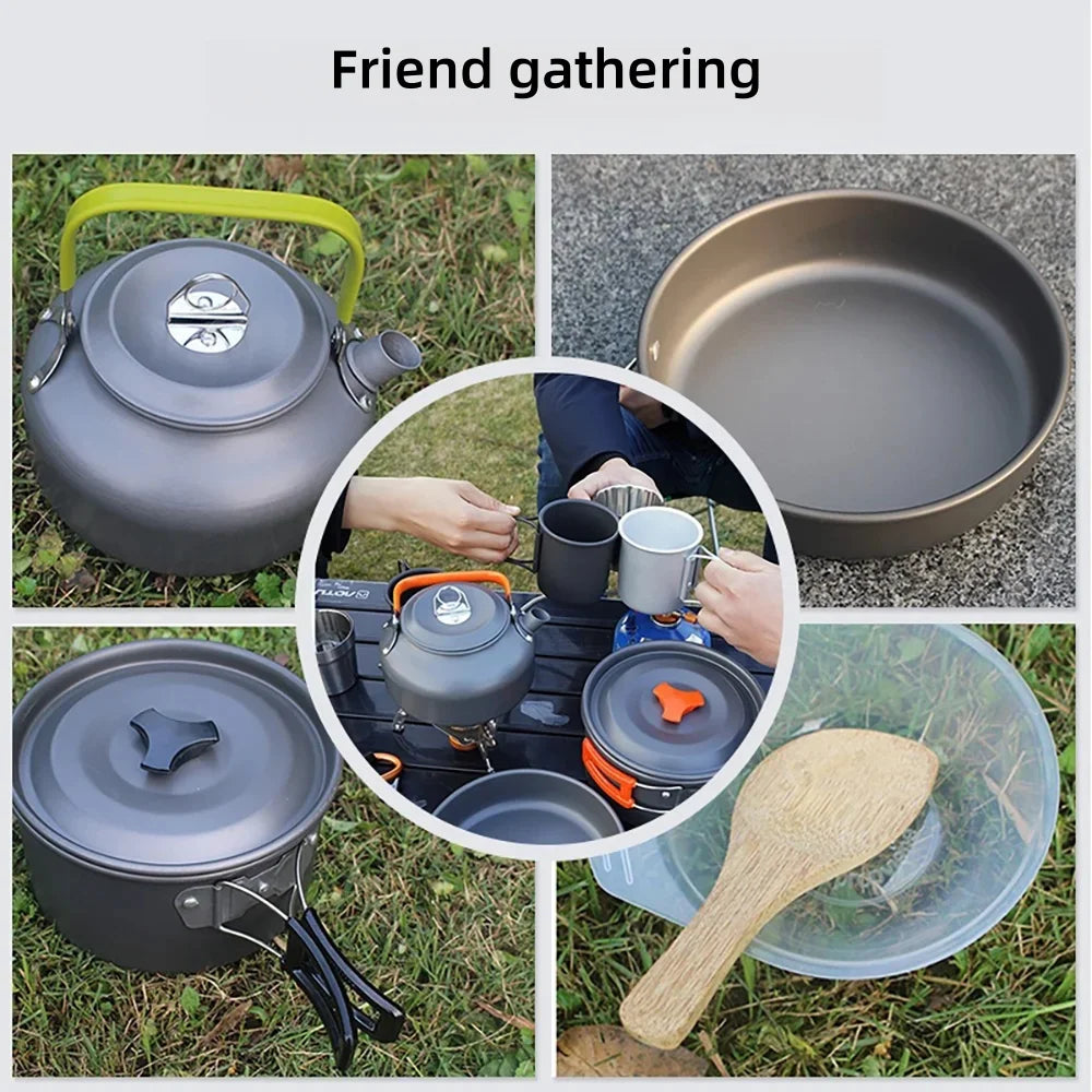 Aluminum Camping Cookware Set – Outdoor Cooking Gear