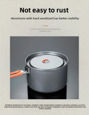 Outdoor Camping Cooker Pot Set Camping Meal Cooking Hot Pot Portable Equipment Kettle Single Pot