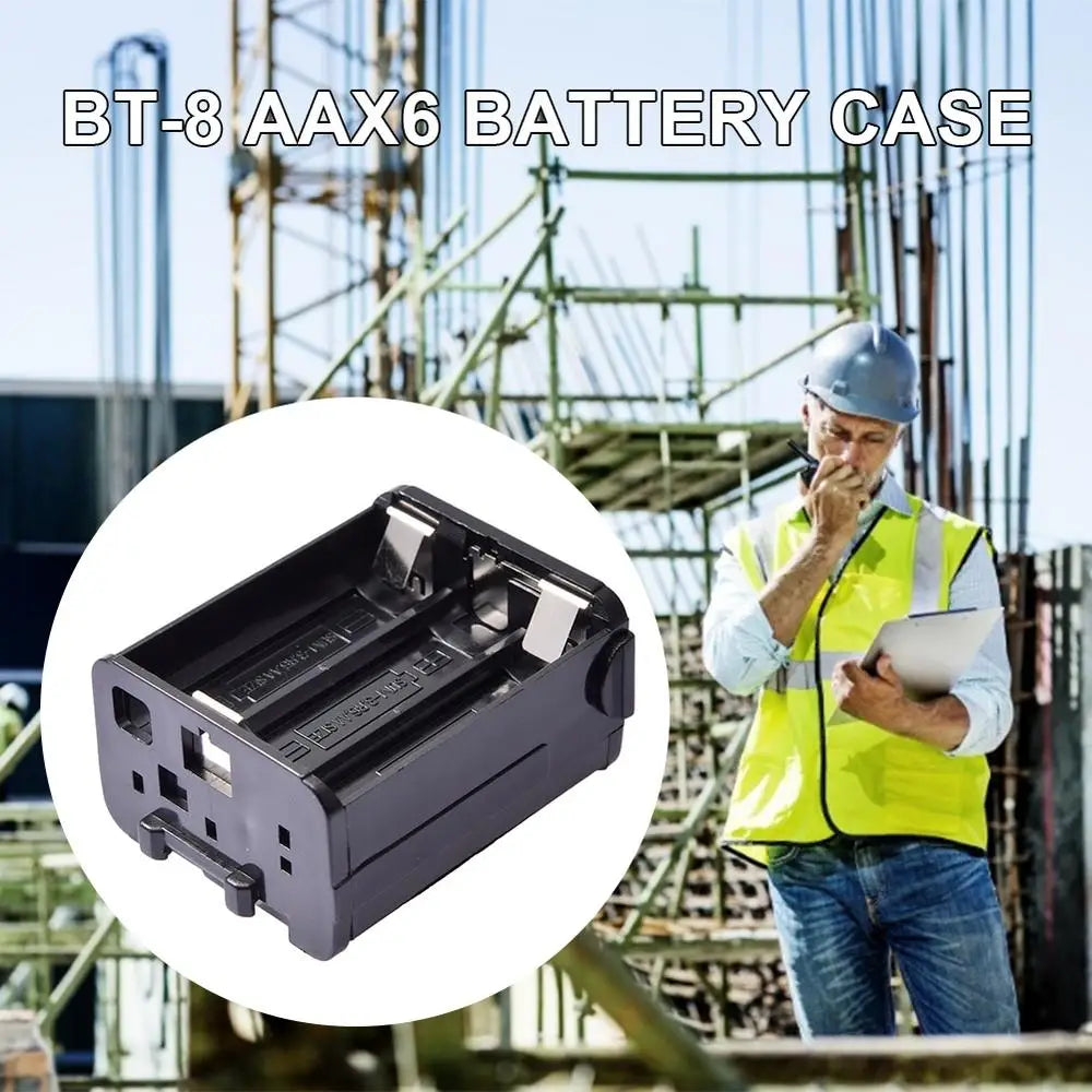 BT-8 AAX6 Battery Storage Case For Kenwood Radio TH-28 TH-48 TH-78HT Battery Storage Container Box Holder Accessories