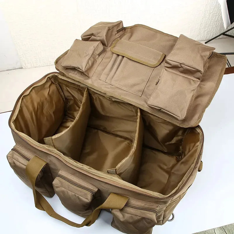 Convertible Nylon Duffel Backpack for Travel & Camping