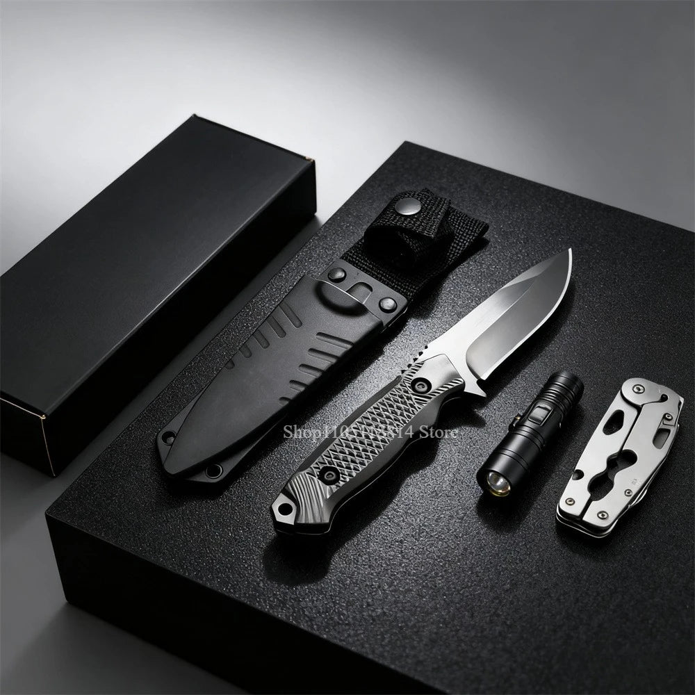 Outdoor Rock Climbing Camping Straight Knife Hunting Fishing Portable Seal Outdoor Leisure Mountain Climbing Hand Knives