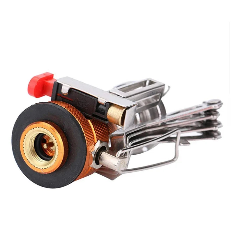 Gaskocher Campingzubehör Tragbarer Outdoor Camping Aluminiumlegierung Ultraleicht Picknickkocher Campingofen Überlebensofen