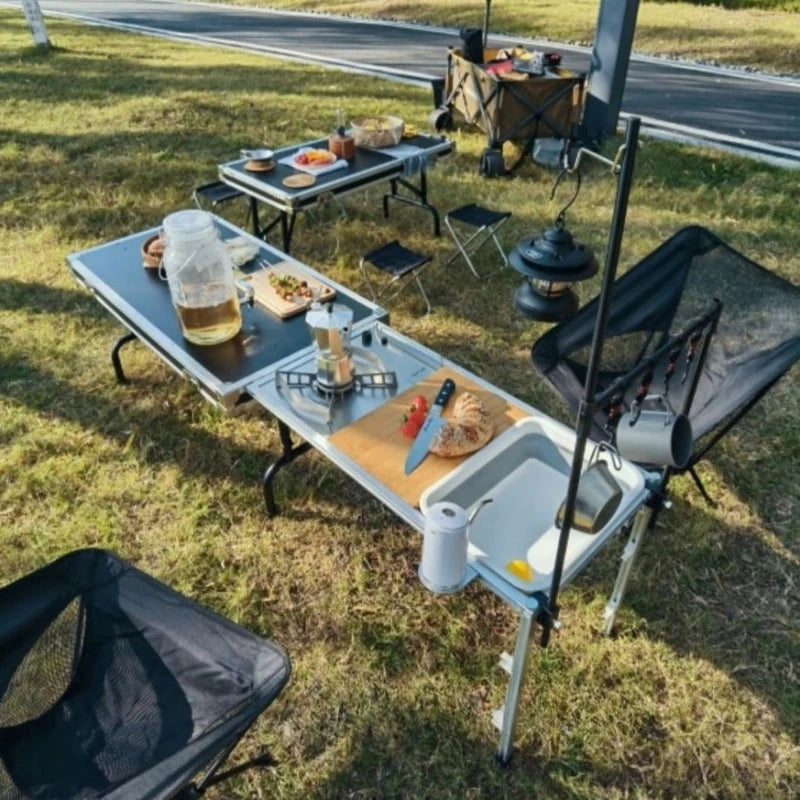 Folding Camp Kitchen Storage Box & Table