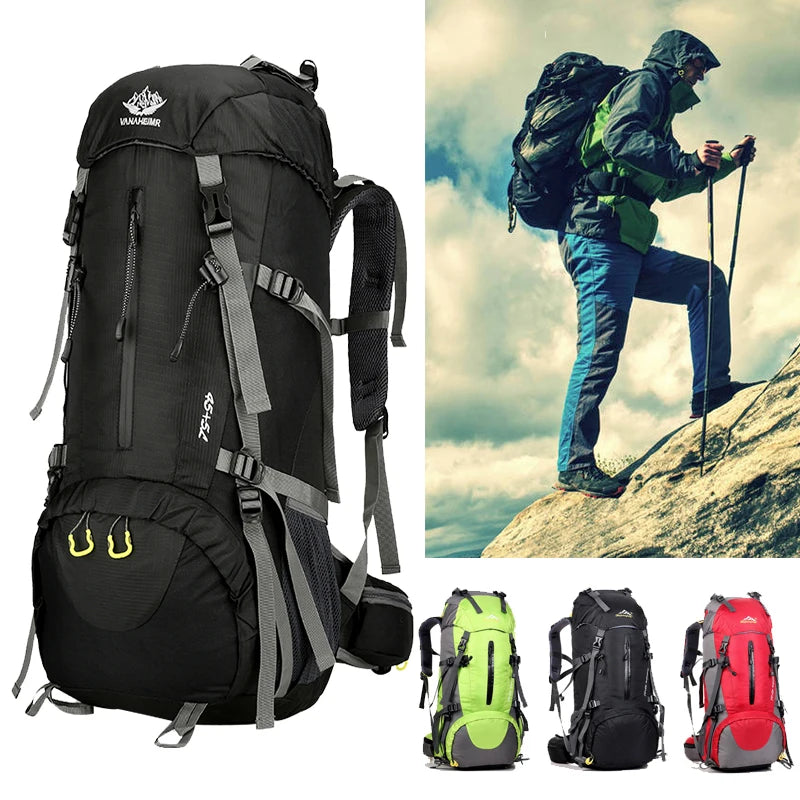 50L Nylon Hiking & Camping Backpack