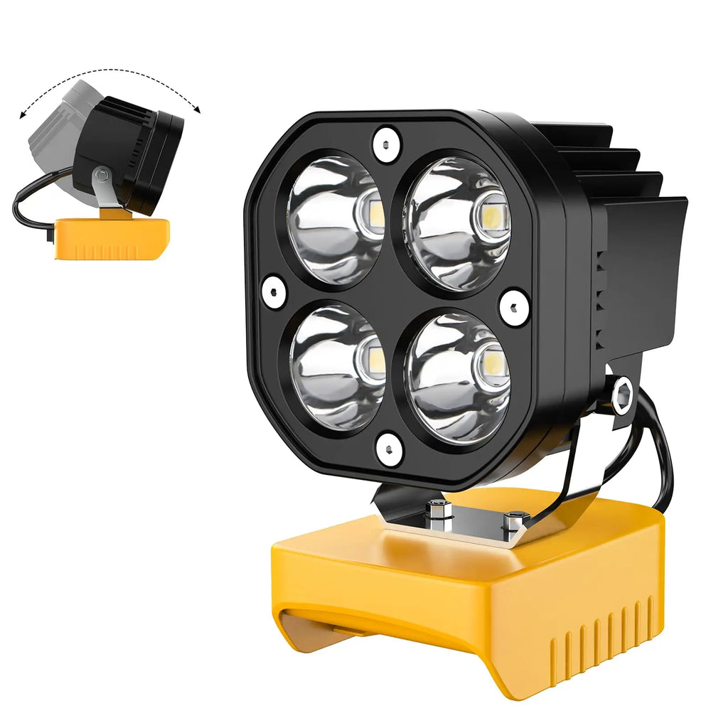 Camp Lighting 40W 6000LM Portable LED for 20V Battery Cordless Camping and Emergency Backup Bulb Work Light Rechargeable lamp