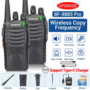 Baofeng BF-88E Walkie Talkie Wireless Copy Frequency Long Range UHF 400-470MHz Portable Ham Two Way Radio for Hunting