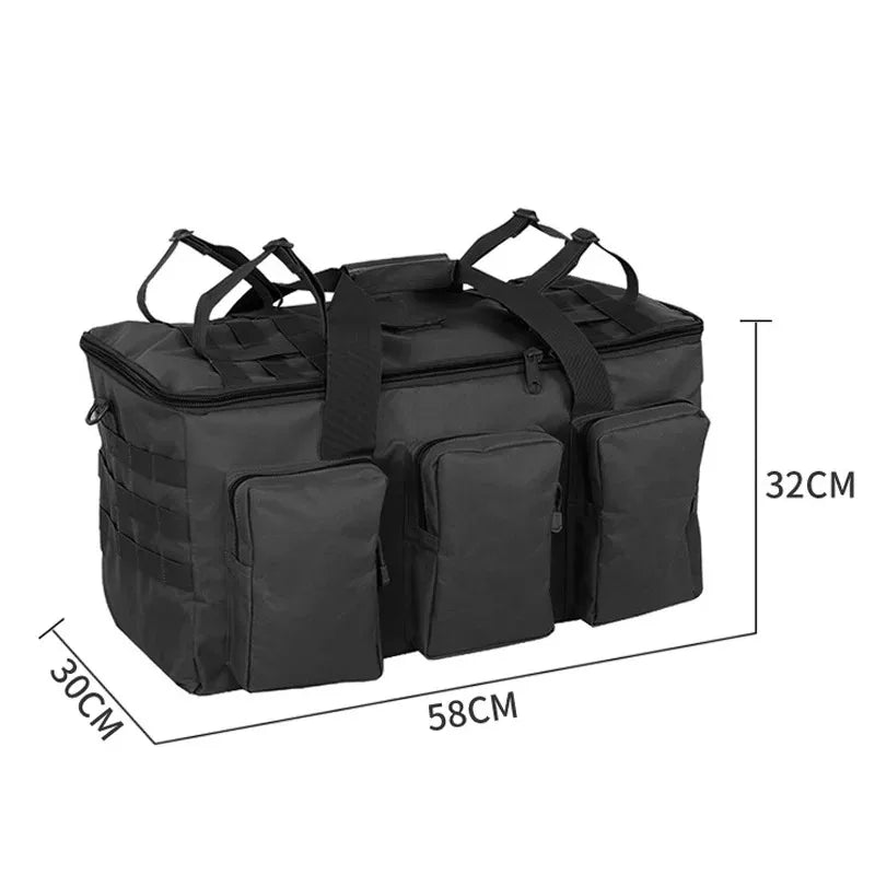 Convertible Nylon Duffel Backpack for Travel & Camping