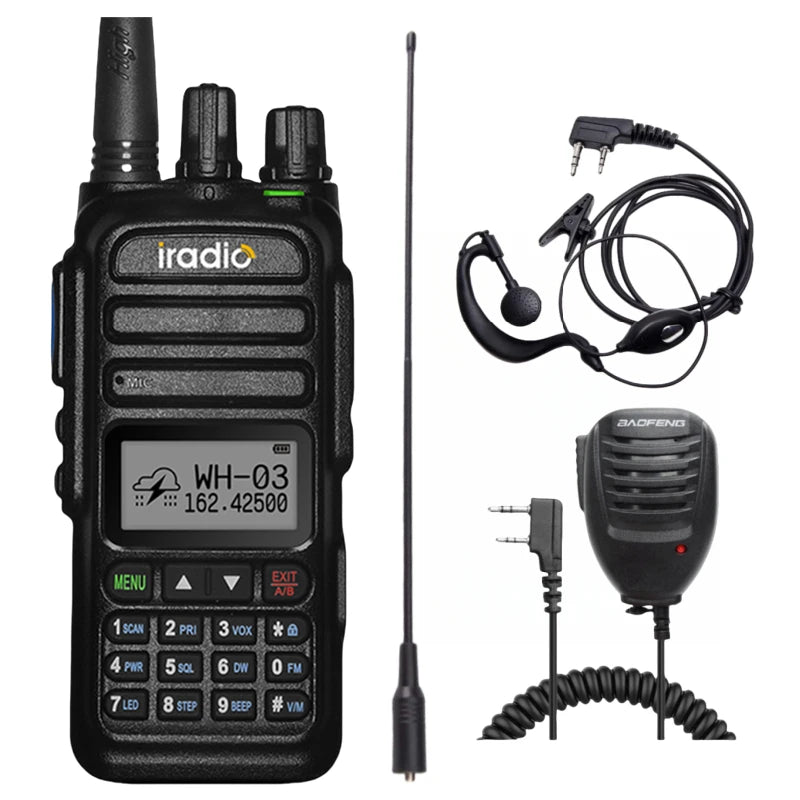 Full Band 136-520Mhz Handheld Ham Radio With AM/FCC/NOAA Functions For baofeng uv 5r quansheng dmr walkie  talkie