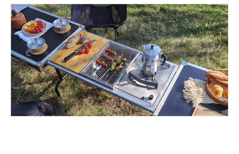 Folding Camp Kitchen Storage Box & Table