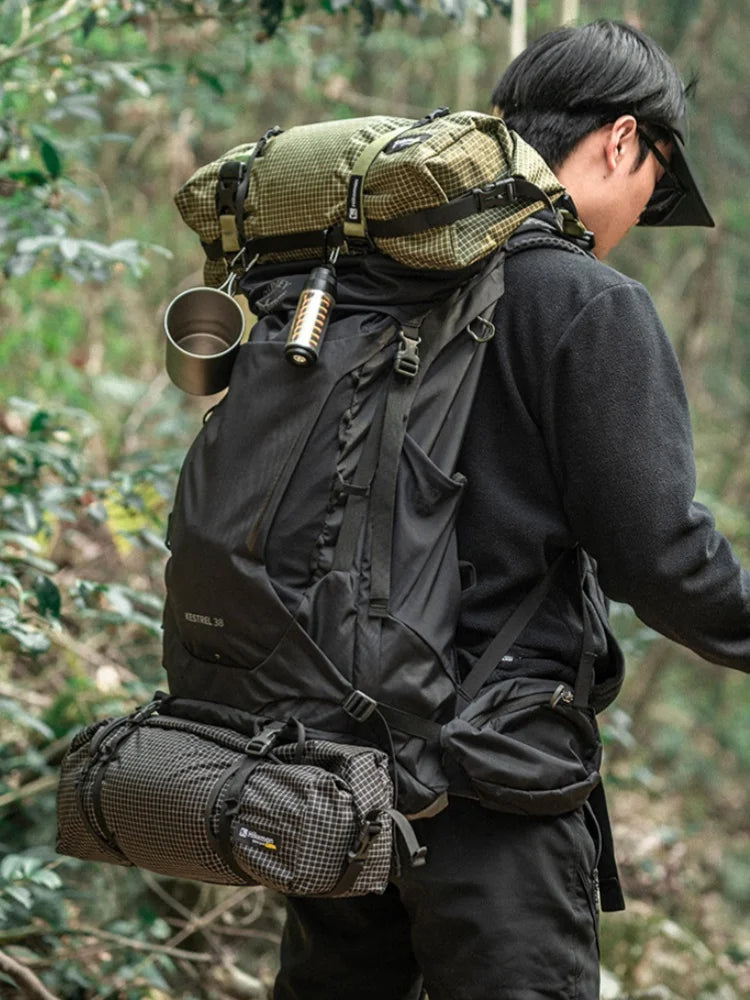 HIKEMAN 12L Outdoor-Bergsteigertasche Camping Wanderreittasche, Utility Bag, Multifunktionale Erweiterungs-Aufbewahrungstasche