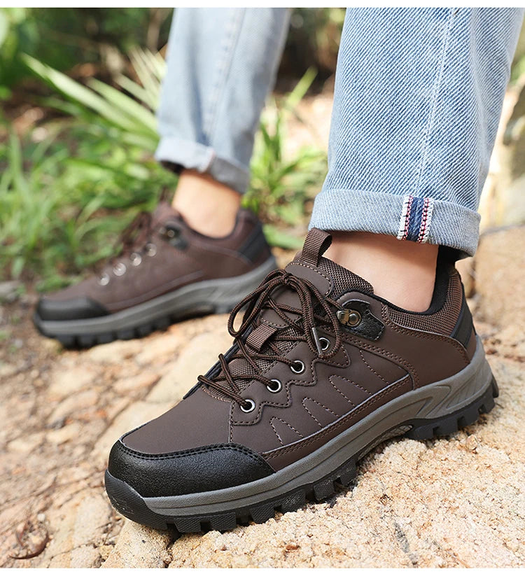 High Quality Hiking Shoes Men's Ankle Boots Durable Non-slip Climbing Shoes Outdoor Tourism Trekking Sneakers for Men Trail Shoe