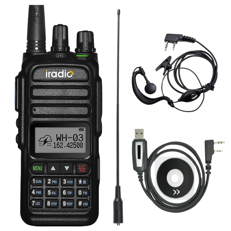 Full Band 136-520Mhz Handheld Ham Radio With AM/FCC/NOAA Functions For baofeng uv 5r quansheng dmr walkie  talkie