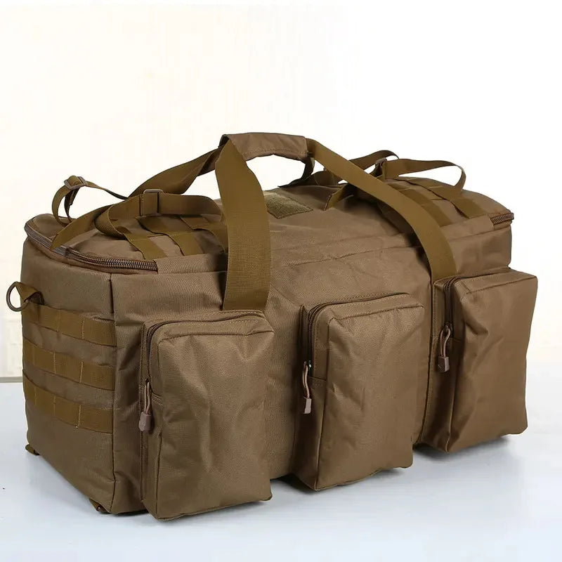Convertible Nylon Duffel Backpack for Travel & Camping