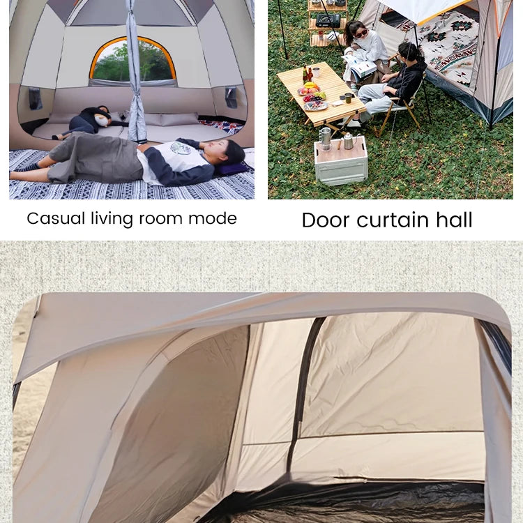 Sonuto Large Family Cabin Tent | Three-Season Camping