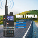 BAOFENG 5RM 10W Ham Radio Long Range UV5RM Handheld Two Way Radio NOAA Weather Receiver Rechargeable FM Radio Professional USB-C