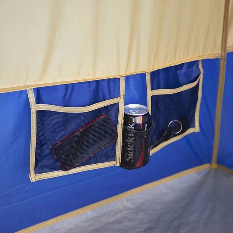 600*600cm Family Camping Outdoor Leisure Tent Four Rooms One Hall Shade Huge Outdoor Tents Customized