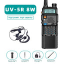 Baofeng 8WUV-5R  Dual Band Ham Amateur Met Vhf Uhf Fm CB 128CH 1800/3800mAh portable Handheld long range Hunting Two  Way Radio