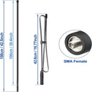 Dual Band VHF UHF 136-520MHz 30.7 inch Foldable CS Tactical SMA Female Ham Radio Antenna for Kenwood Wouxun