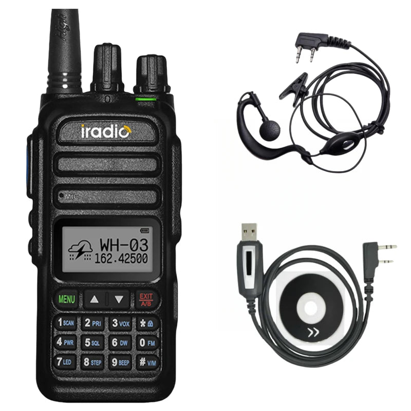 Full Band 136-520Mhz Handheld Ham Radio With AM/FCC/NOAA Functions For baofeng uv 5r quansheng dmr walkie  talkie