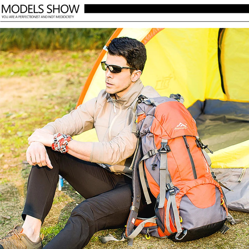 50L Nylon Hiking & Camping Backpack