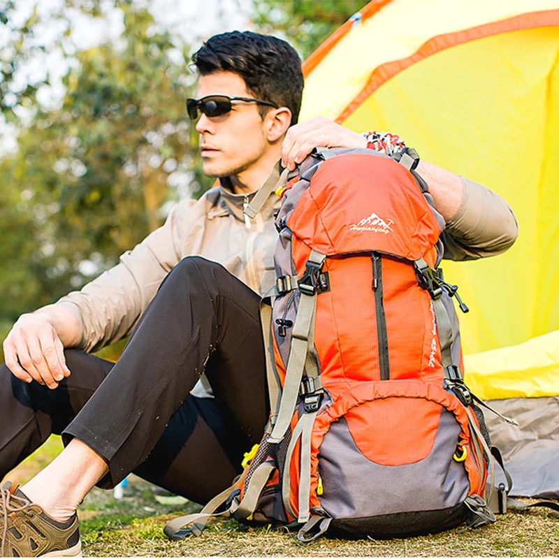 50L Nylon Hiking & Camping Backpack