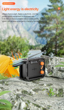 5000mAh Emergency Solar Power Bank Radio USB Charging Hand Crank Radio FM AM WB NOAA Weather Radio with LED Flashlight Powerbank
