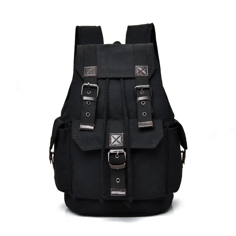 Hiking Backpack, Canvas Backpack, Unisex Backpack, Casual School Travel Bag, Large Capacity School Bag