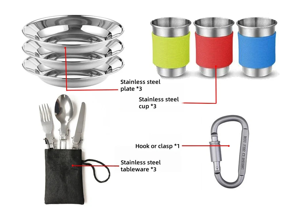 Aluminum Camping Cookware Set – Outdoor Cooking Gear