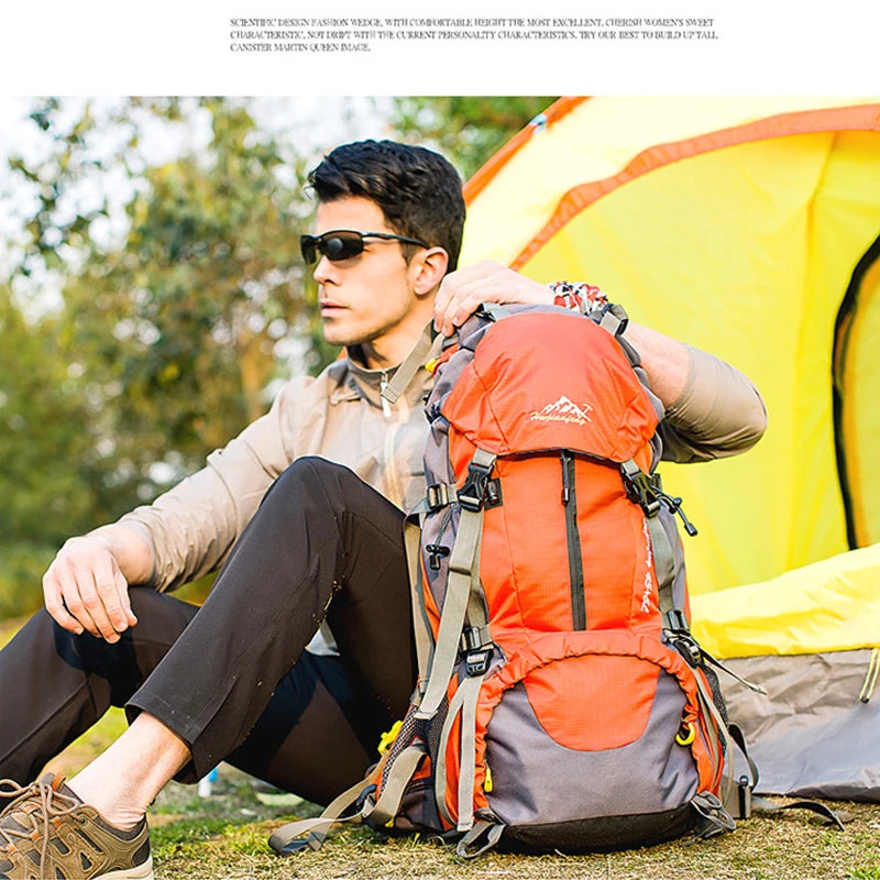 50L Nylon Hiking & Camping Backpack