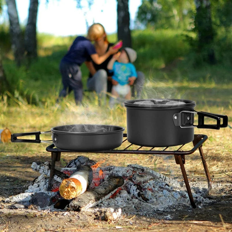 Aluminum Camping Cookware Set – Outdoor Cooking Gear