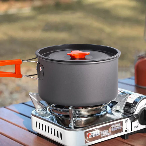 Aluminum Camping Cooking Pot with Lid