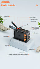 5000mAh Emergency Solar Power Bank Radio USB Charging Hand Crank Radio FM AM WB NOAA Weather Radio with LED Flashlight Powerbank
