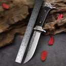 Outdoor Camping Survivalmesser 7cr13mov Klinge Holzgriffe Selbstverteidigung Wildnis Taktik Gerade Messer Militärmesser