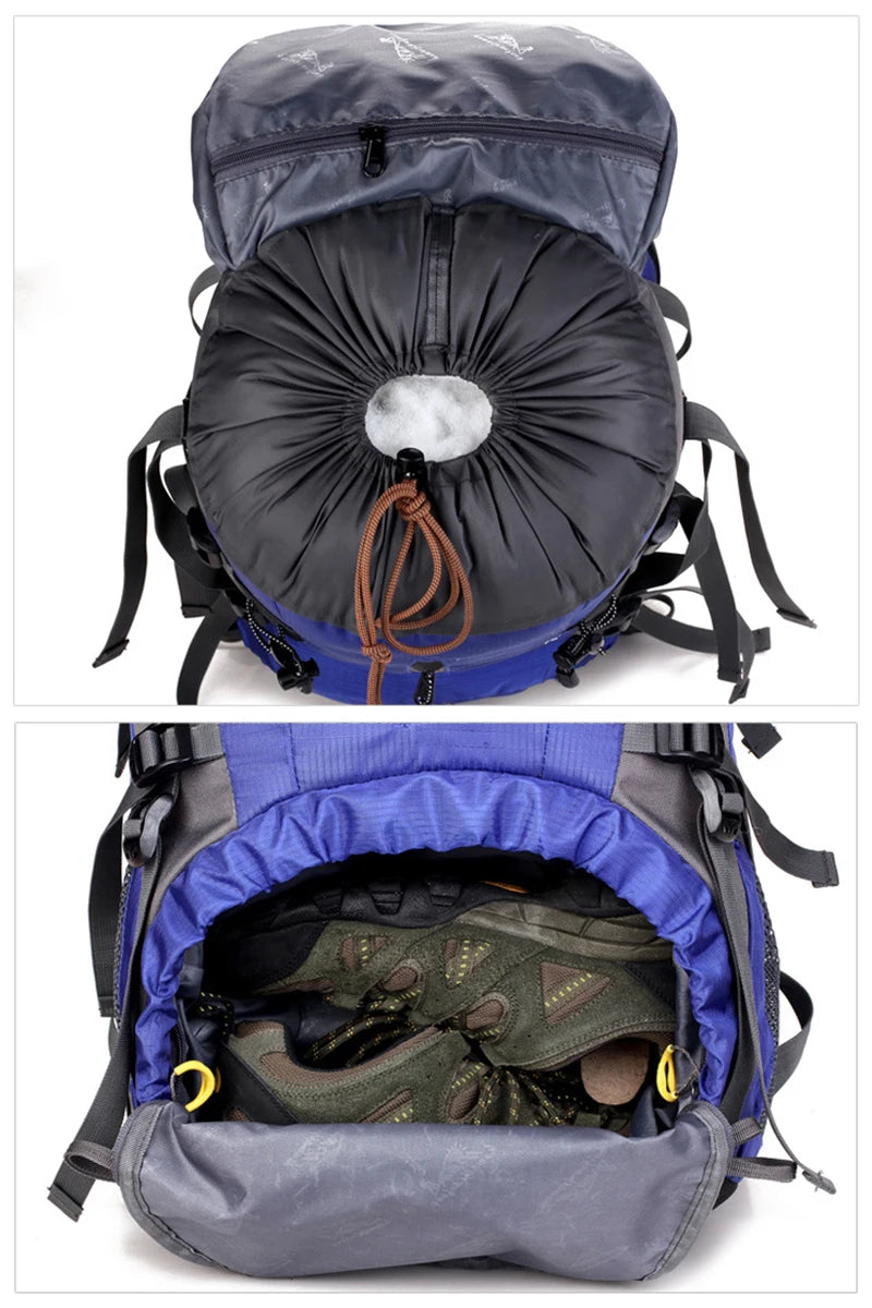 50L Nylon Hiking & Camping Backpack