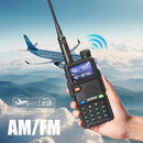 BAOFENG 5RM 10W Ham Radio Long Range UV5RM Handheld Two Way Radio NOAA Weather Receiver Rechargeable FM Radio Professional USB-C