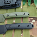 Multipurpose Utility Camping Fishing Essential Straight Knife with K Sheath Ergonomic Design Portable Cutting EDC Outdoor Knives