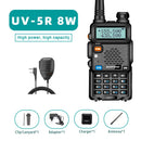 Baofeng 8WUV-5R  Dual Band Ham Amateur Met Vhf Uhf Fm CB 128CH 1800/3800mAh portable Handheld long range Hunting Two  Way Radio