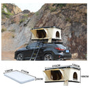 Camping ABS 2-4 Person Outdoor Hiking Rooftop Tent Roof Top Car Tent Triangle Hard Shell Top Roof Tent