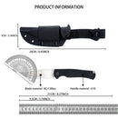 1089 Camping Hiking Jungle Adventure Knives Outdoor Multi-Purpose Fixed Blade Knife with Kydex Sheath G10 Handle EDC Pocket Tool