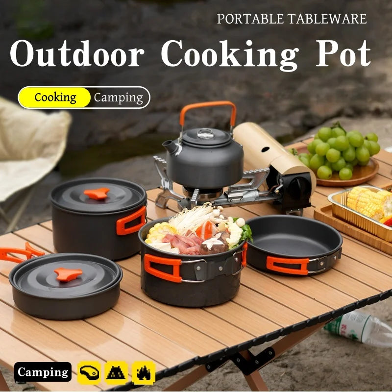 Aluminum Camping Cookware Set – Outdoor Cooking Gear