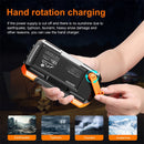 Solar Power Bank 73200mAh Hand Crank Charging with Cable 100W Fast Charge for Laptop Notebook External Battery for iPhone Xiaomi
