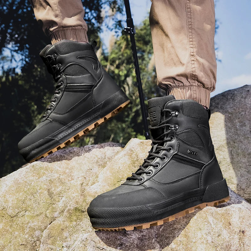 Men’s Lace-Up Outdoor Ankle Boots.” Remove “Waterproof