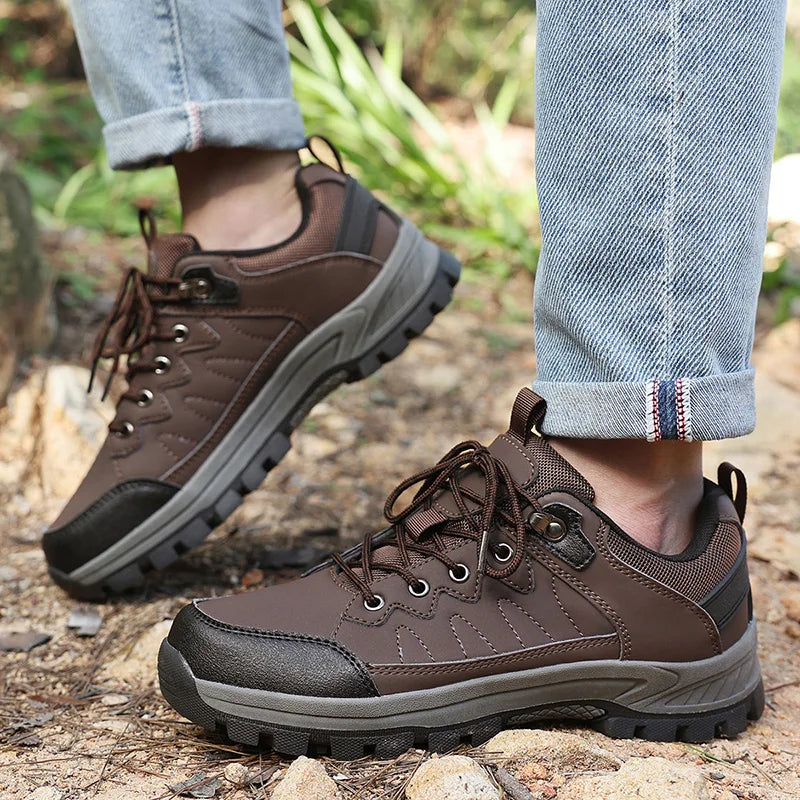 High Quality Hiking Shoes Men's Ankle Boots Durable Non-slip Climbing Shoes Outdoor Tourism Trekking Sneakers for Men Trail Shoe