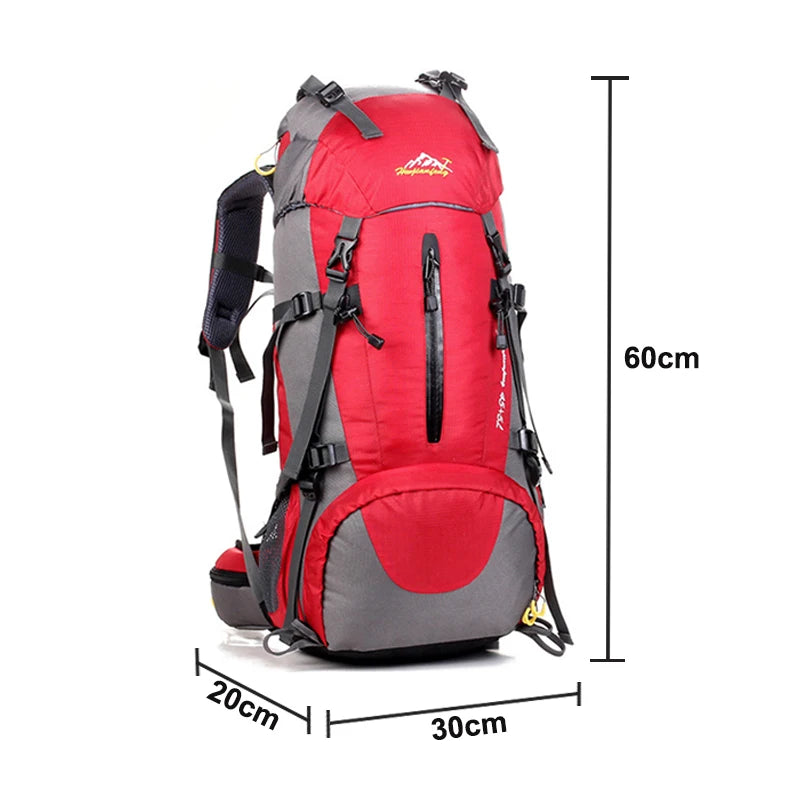 50L Nylon Hiking & Camping Backpack